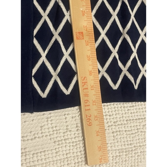 Kasper Navy & Ivory Cardigan Sweater Women's Size Large New with Tags - Picture 11 of 11